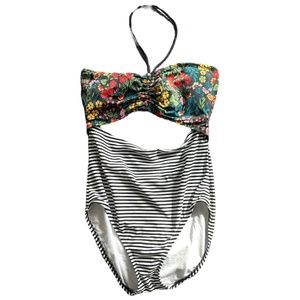 Time & Tru Cutout one piece bathing suit. Size Large (12/14) NWOT